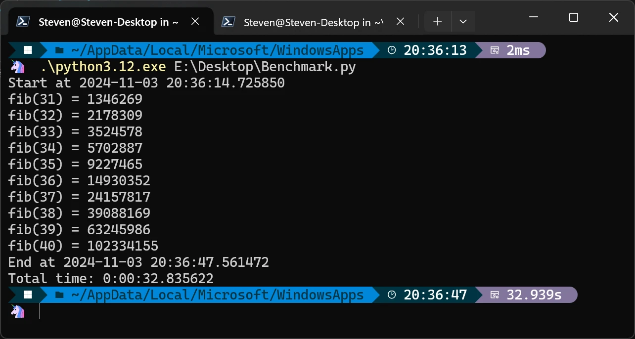 Python 3.12运行结果 Python 3.12运行结果